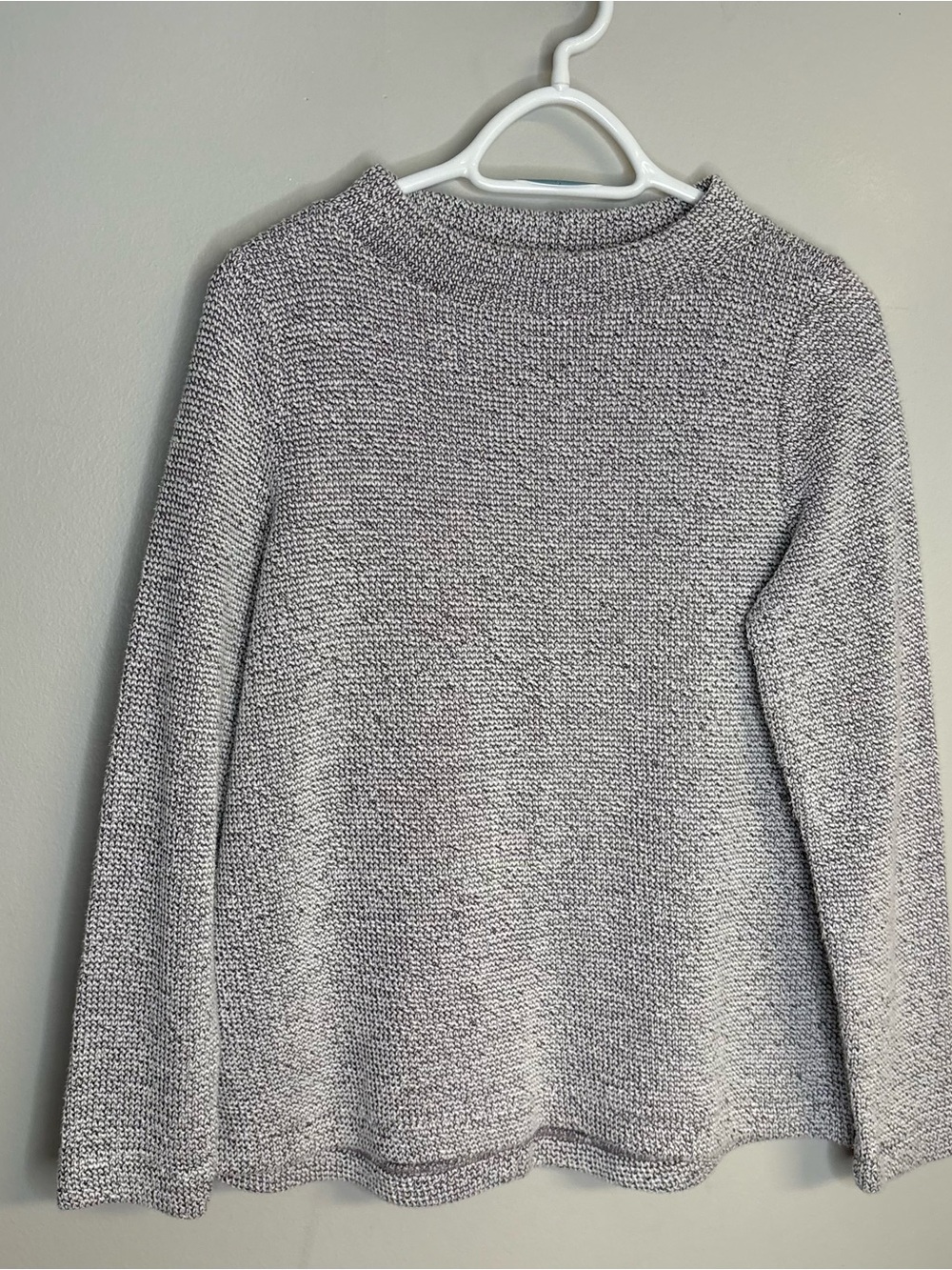 LOFT Heather Gray Marled Crewneck Sweater
